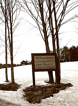 Entrance to Trapp Family Lodge